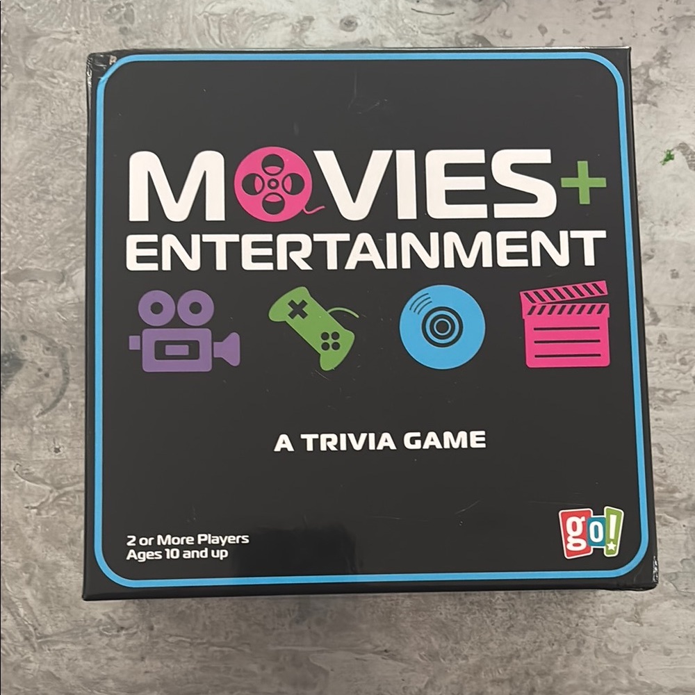 Movies + Entertainment Trivia Game - Black
